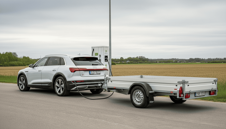 elektroauto anhaenger ziehen